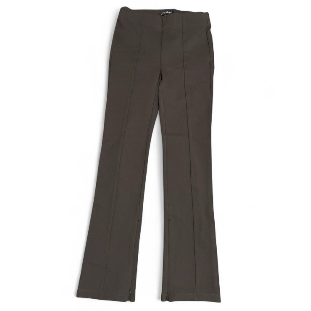 LOFT Versa Brown Flare Pants XSP Petite XS Minimalist Workwear Office Career